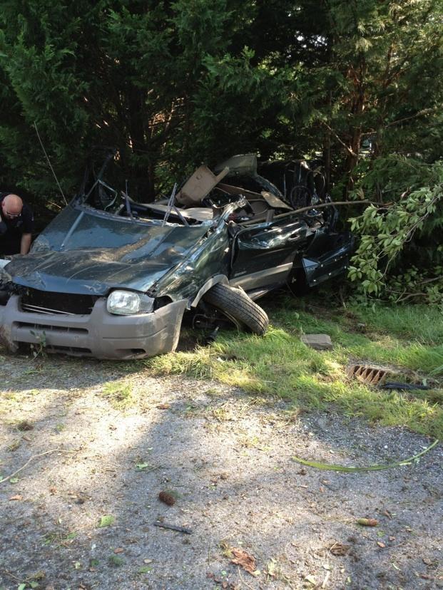 Vehicle Accident w/ Ejection - Brandamore Road @ Old Mill School - West Brandywine Twp. - August 2012 